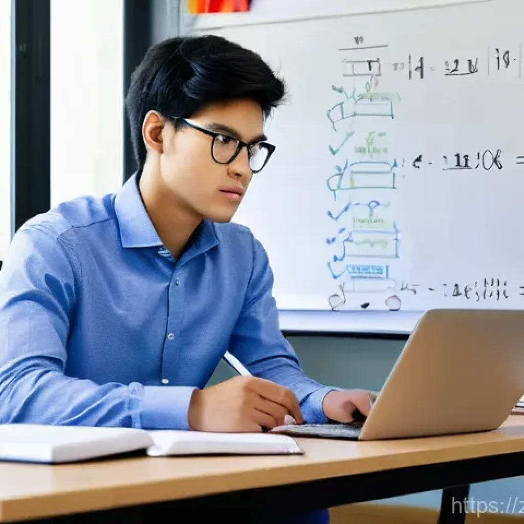 FRM 공부를 시작하기 전에 알아야 할 것들 - **Prompt 1: The Foundations of FRM Part I**
A focused young male student, dressed in a smart, ca...