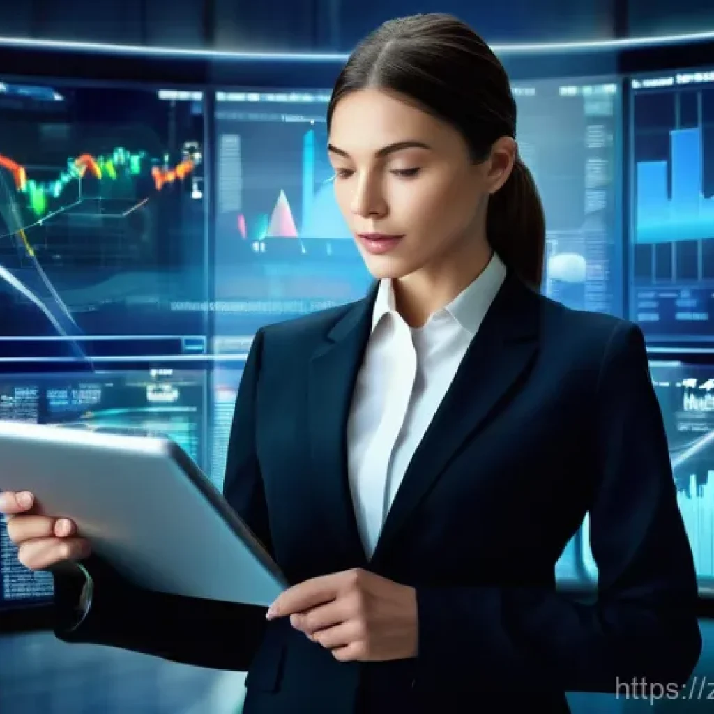 재무위험관리사와 관련된 인기 블로그 - **Financial Navigator in a Dynamic Market:** A highly detailed, realistic image of a confident finan...