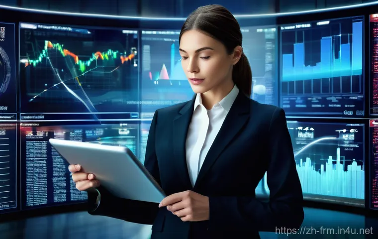 재무위험관리사와 관련된 인기 블로그 - **Financial Navigator in a Dynamic Market:** A highly detailed, realistic image of a confident finan...