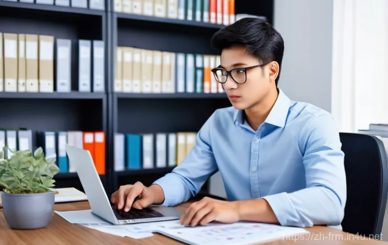 FRM 자격증 관련 FAQ - A diverse group of finance professionals, confidently dressed in sleek business attire, gather in a ...